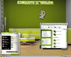 Green shapes