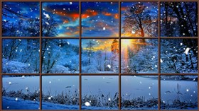 Winter_Sunset_Window_4K