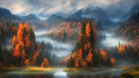 High Mountain Fall Storm
