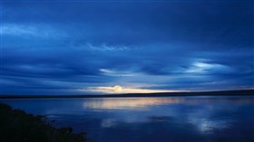 Cloudy Moonlight Lake