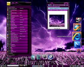 Purpel Rain Stormy Night