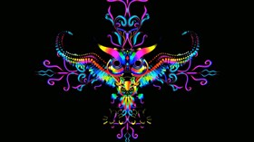 4K Colorful Owl