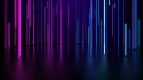 4K Falling Neon
