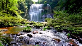 4K Waterfall Rocky River