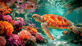 4K Sea Turtle