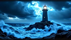 4K Lighthouse Storm