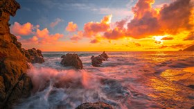 8K Sunset Sea