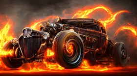 4K Steampunk Hot Rod