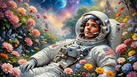 4K Astronaut Chillin