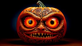 4K Pumpkin Eyes