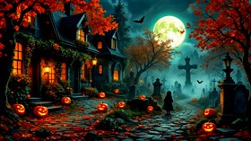 4K Halloween Graves