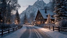 4K Winter Road