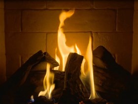 cosy fireplace