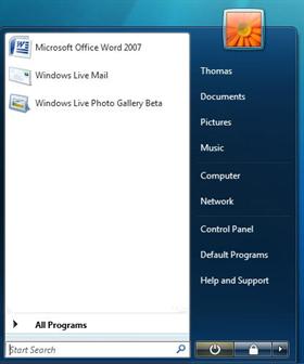 ViStart Menus