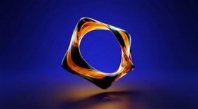 Black orange glass