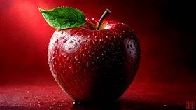 A red apple