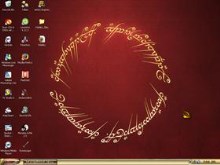 LOTR Desktop, with LOTR Elven.