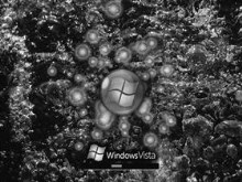 Vista Water Bubbles Black & White v2.0!