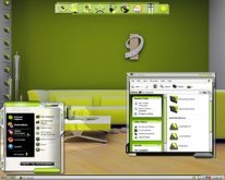Green shapes