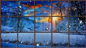 Winter_Sunset_Window_4K