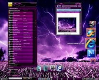 Purpel Rain Stormy Night