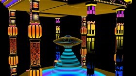 UFO Temple Neon