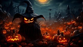 4K Scary Pumpkins