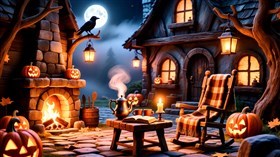 4K Halloween Patio