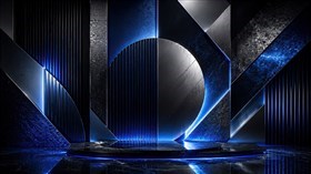 4K Blue Black Back