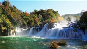 Amazing Waterfall and River